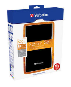 Verbatim 500GB Store 'n' Go USB 3.0 + 8GB PinStripe USB – image 2