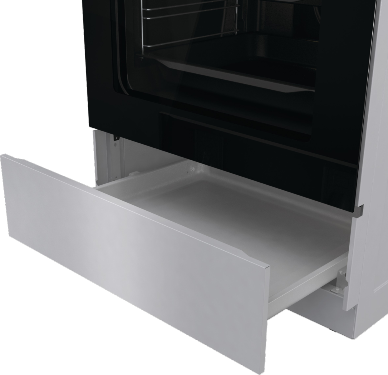 Gorenje GEC6A41SC cooker Freestanding cooker Electric Ceramic hob Silver – image 7