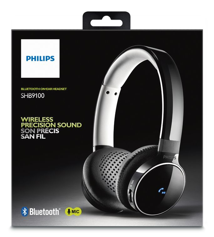 Philips SHB9100/28 headphones/headset Wired & Wireless Head-band Bluetooth Black – image 2