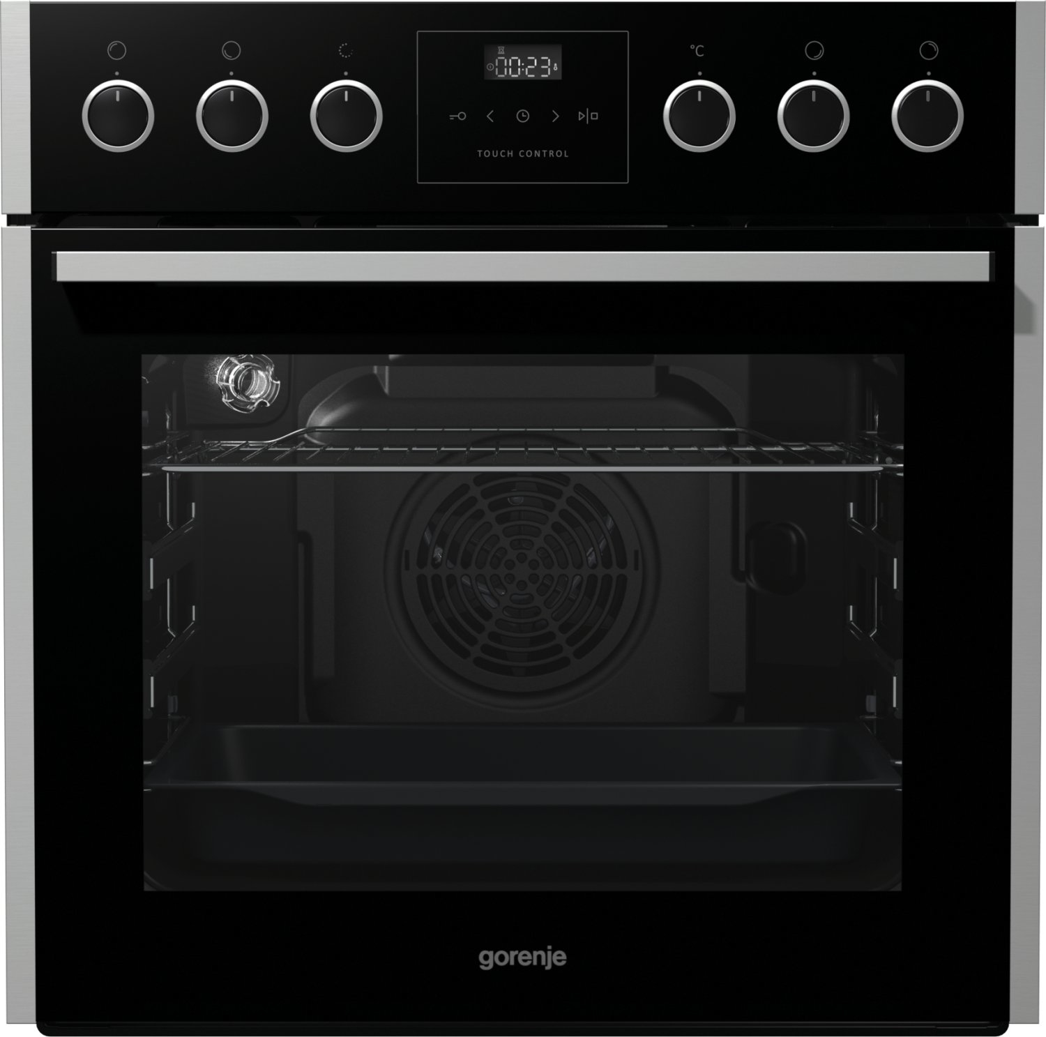 Gorenje BC637E33XG 67 L 10400 W Black, Stainless steel