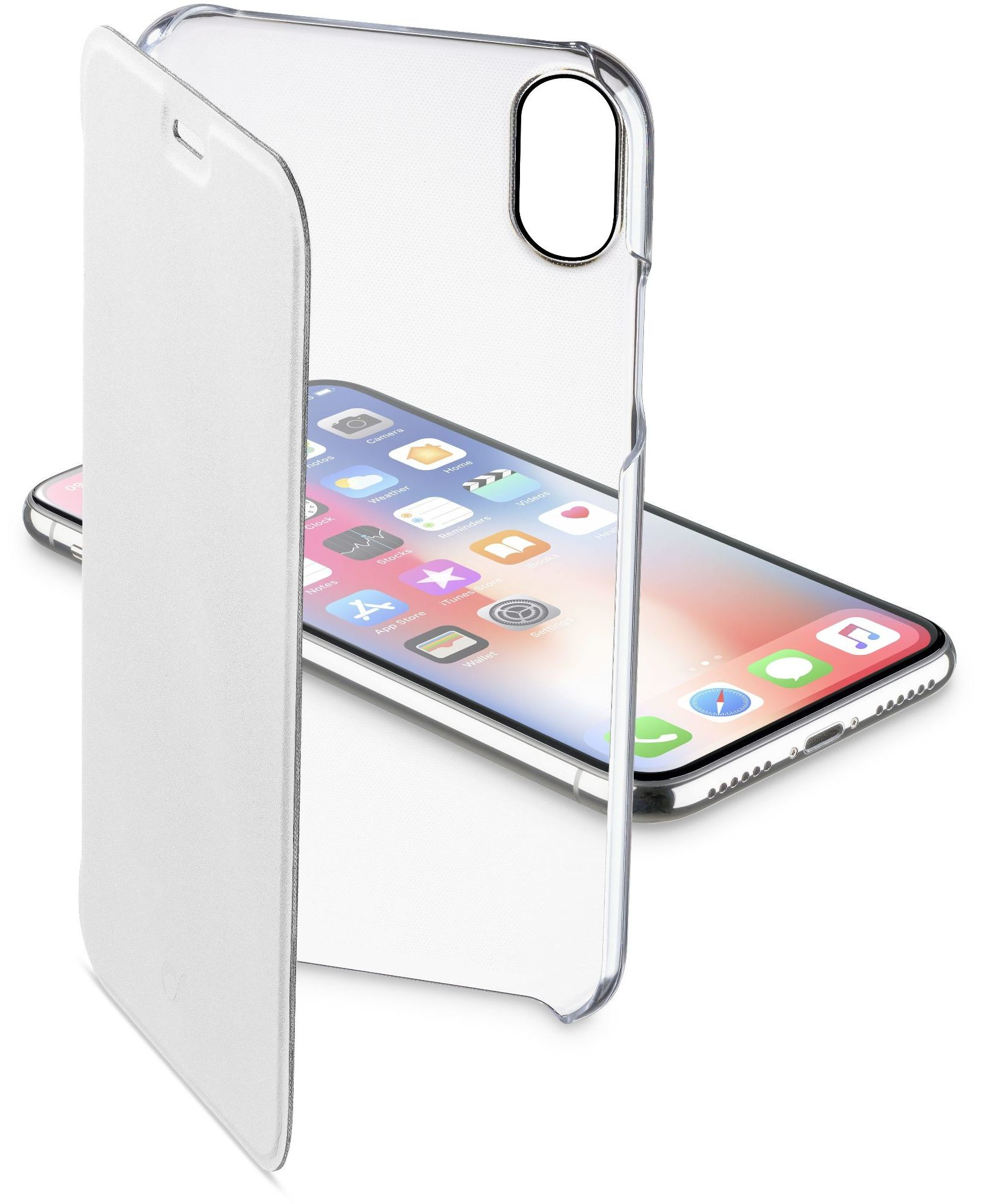 Cellularline Clear Book - iPhone XS/X