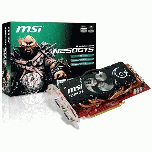 MSI N250GTS-2D1G graphics card GeForce GTS 250 – image 2