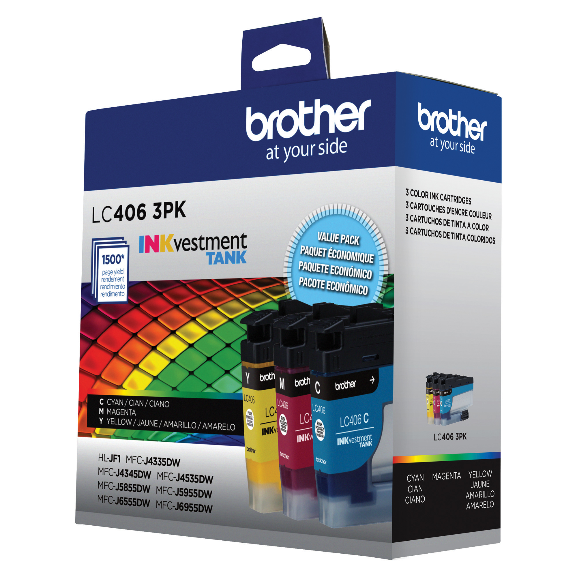 Brother LC4063PKS ink cartridge 1 pc(s) Original Standard Yield Black, Cyan, Magenta, Yellow – image 3