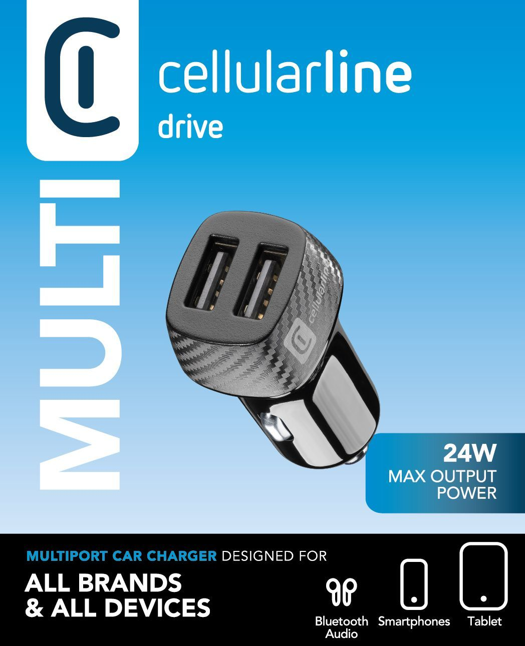 Cellularline Car Multipower 2 - iPhone, Samsung, Xiaomi, Oppo and other Smartphones and Tablets – image 2