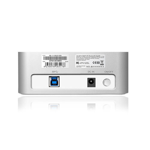 ICY BOX IB-111StU3-Wh USB 3.2 Gen 1 (3.1 Gen 1) Type-A Silver, White – image 3