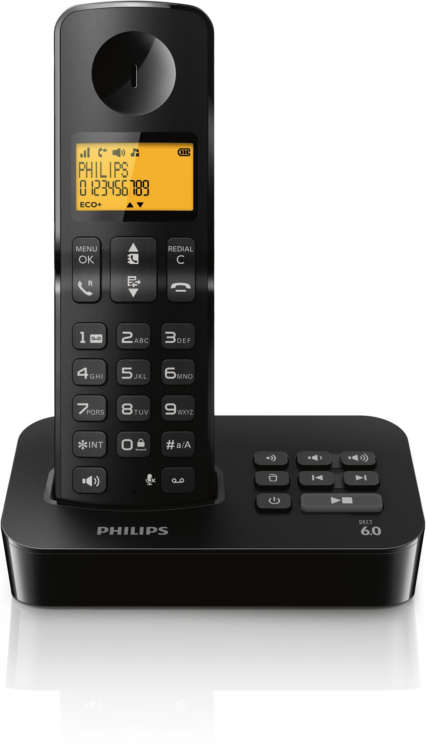 Philips D2151B/BR telephone DECT telephone Caller ID Black – image 2