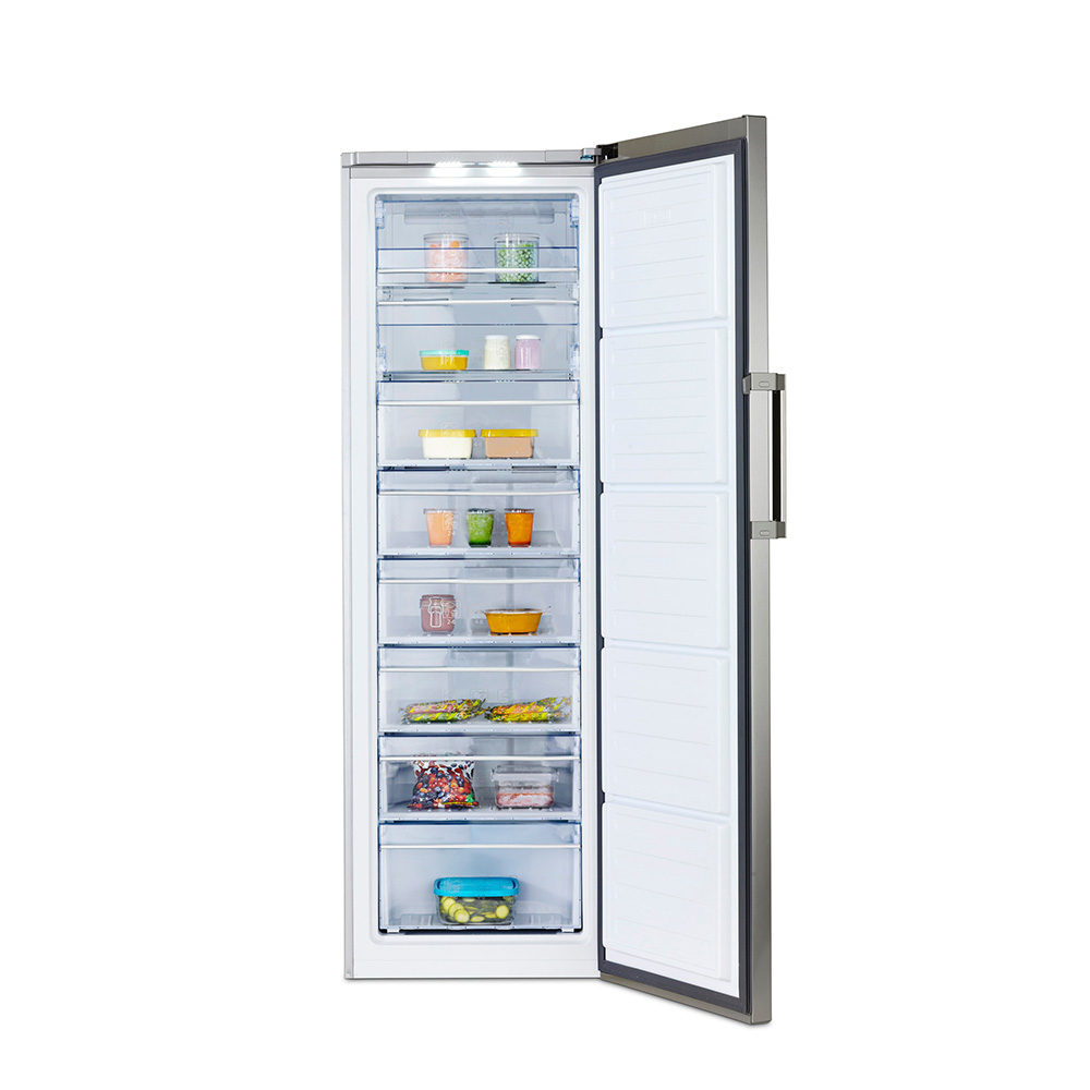 Beko RFNE312E33X Upright freezer Freestanding – image 2
