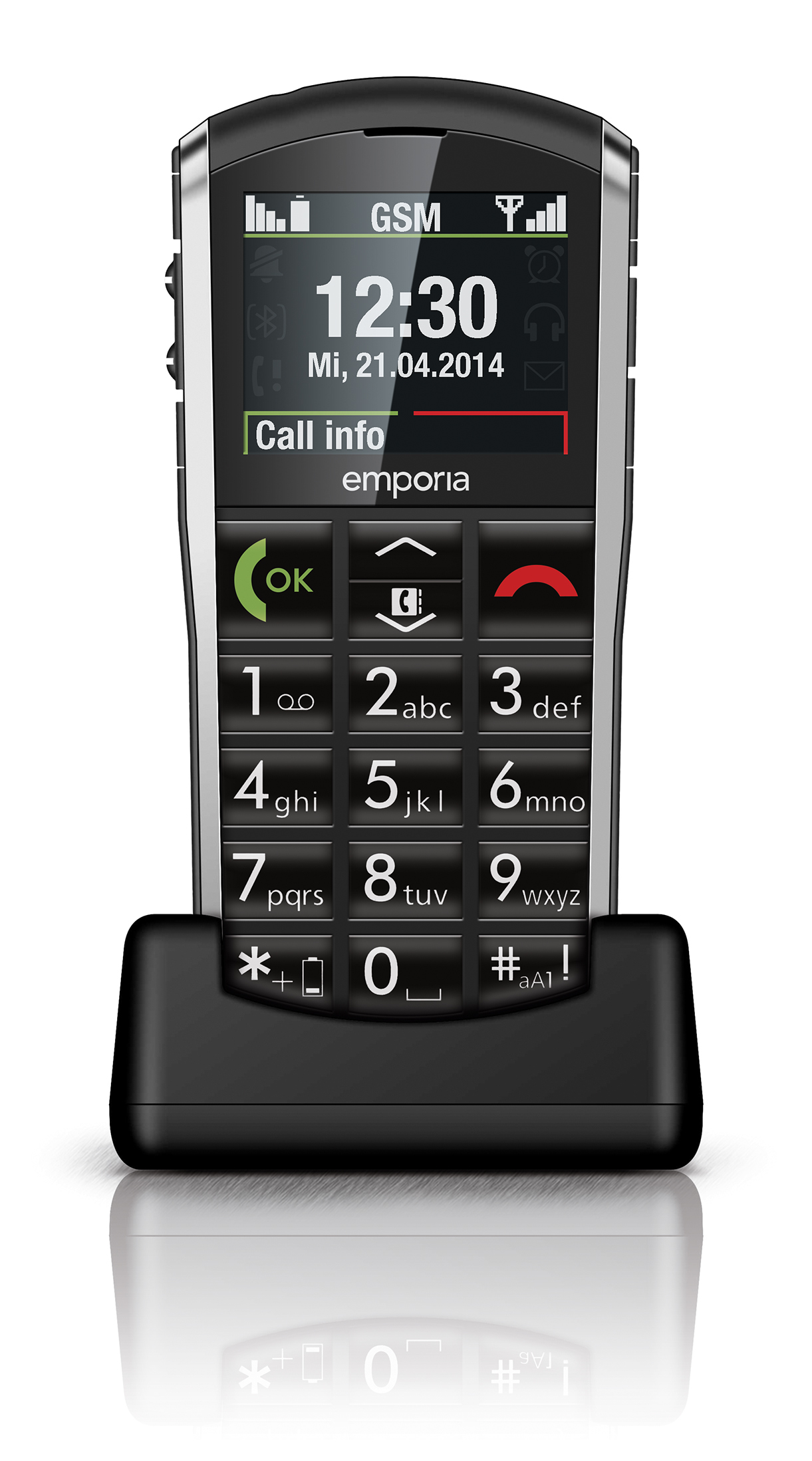 Emporia PURE 5.08 cm (2") 92 g Black, Grey Senior phone – image 2