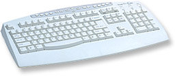 Manhattan 154727 keyboard Office PS/2 White