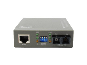 LevelOne 10/100BASE-TX to 100BASE-FX SMF SC Converter, TS-1000, 30km – image 3