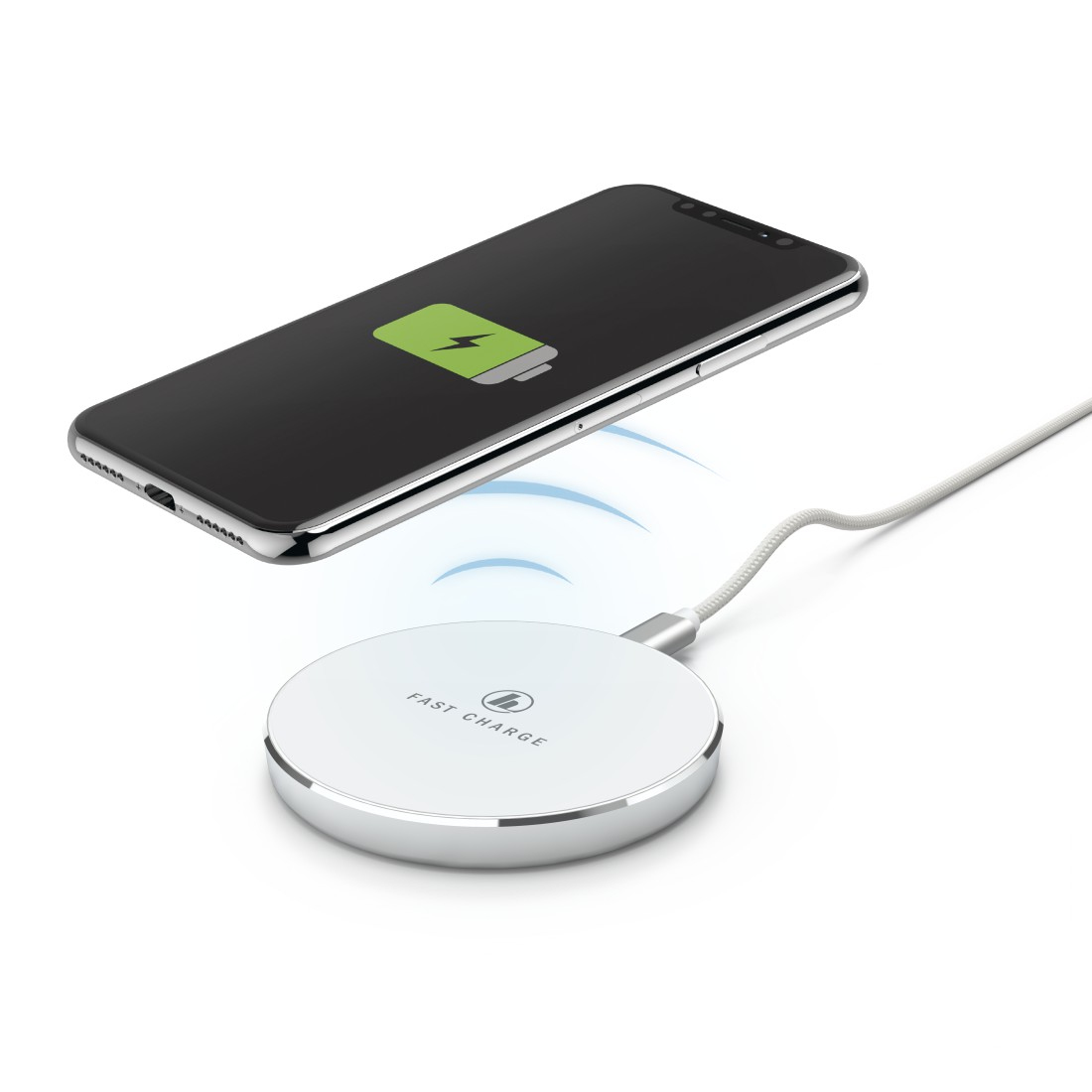 Hama FC7,5iP Smartphone Silver, White USB Wireless charging Indoor – image 2