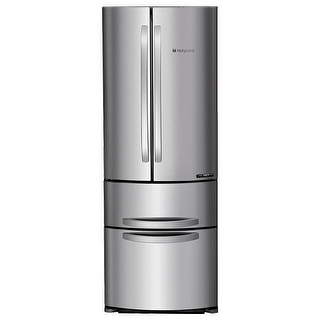 Hotpoint FF4DAX side-by-side refrigerator Freestanding Stainless steel