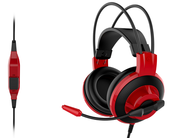 MSI DS501 Headset Wired Head-band Gaming Black, Red – image 4