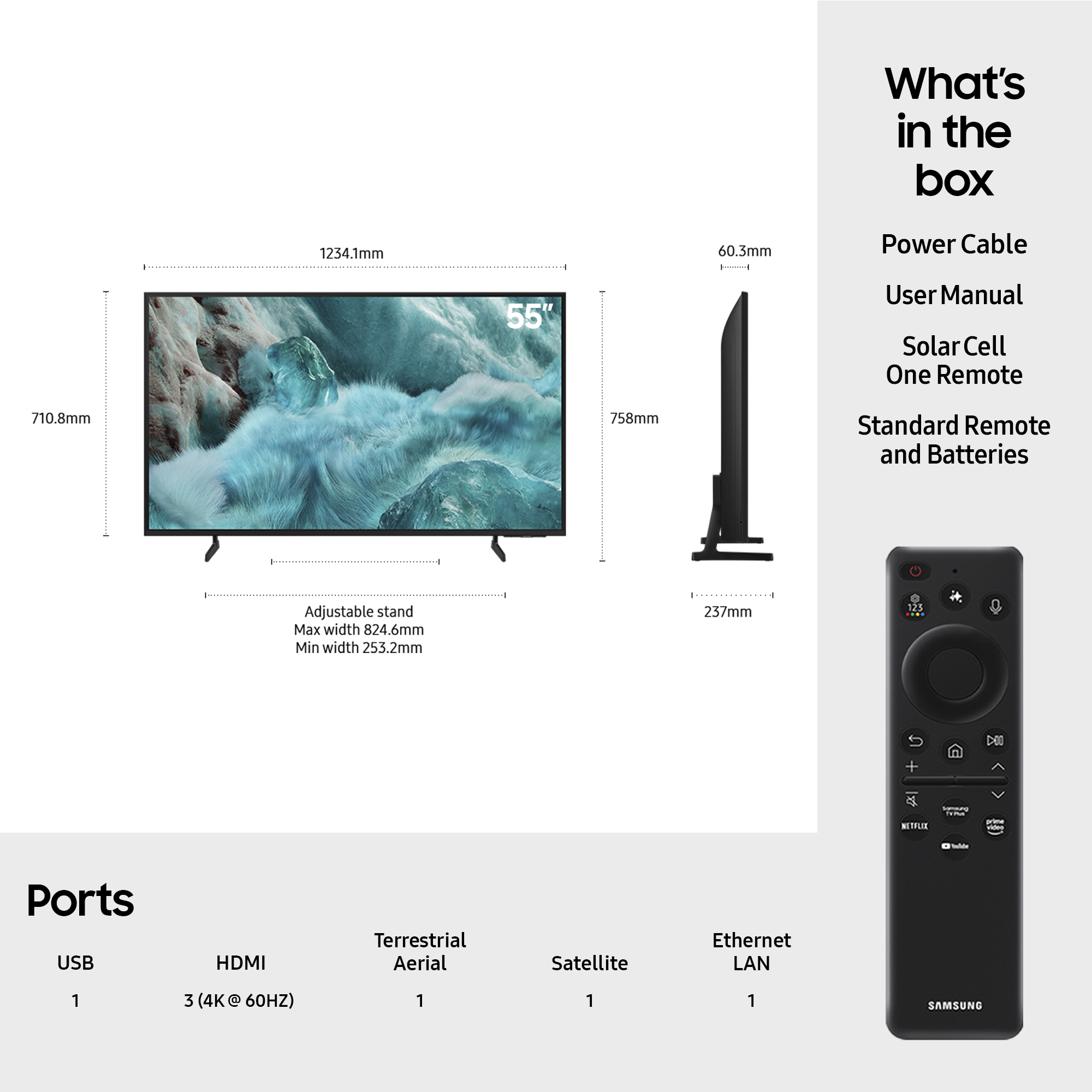 Samsung 2025 Q7F 55" 4K QLED HDR Smart TV – image 3