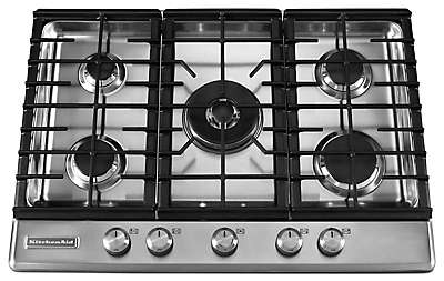 KitchenAid KFGS306VSS hob Stainless steel Built-in 5 zone(s)