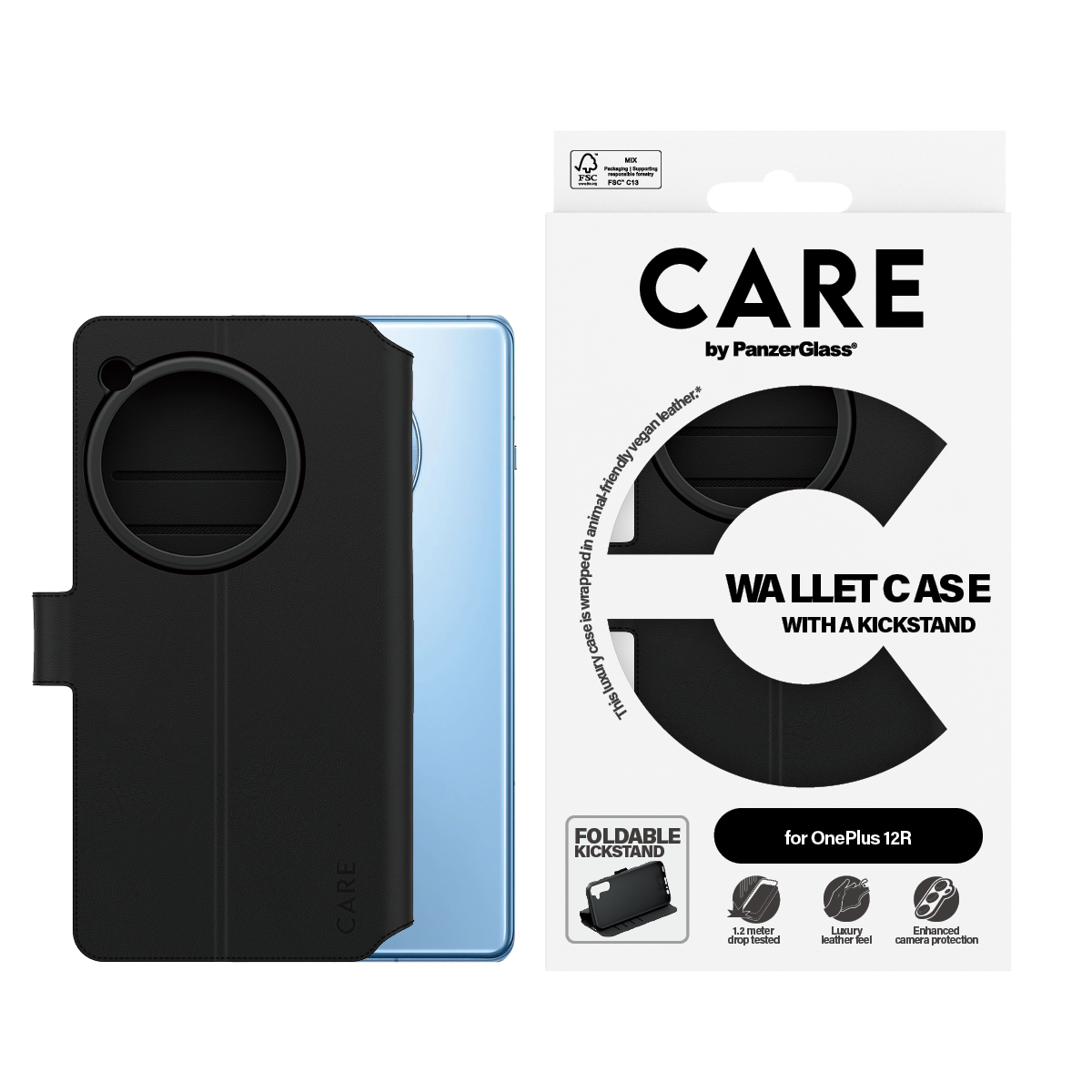 PanzerGlass CARE™ by PanzerGlass® Wallet Case w. Kickstand OnePlus 12R – image 2