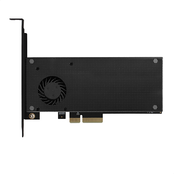 Axagon PCEM2-DC PCIe x4 - M.2 NVMe M-key + SATA B-key slot adapter w. cooler, SP & LP – image 8