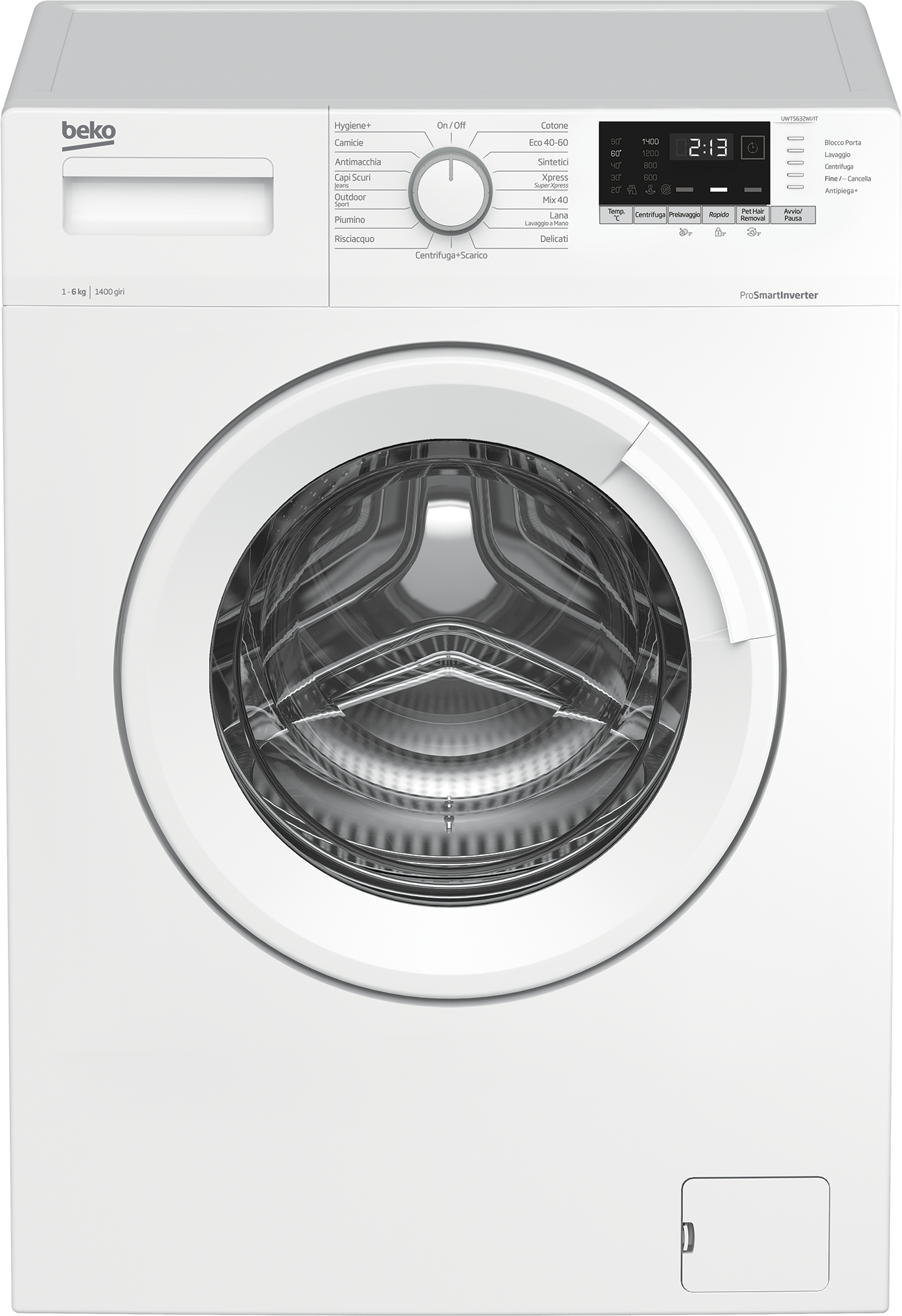 Beko UWTS632WI/IT washing machine Front-load