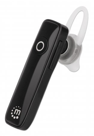 Manhattan Single Ear Bluetooth Headset (Clearance Pricing), Omnidirectional Mic, Integrated Controls, Black, 10 hour usage time, Range 10m, USB-A charging cable – image 6