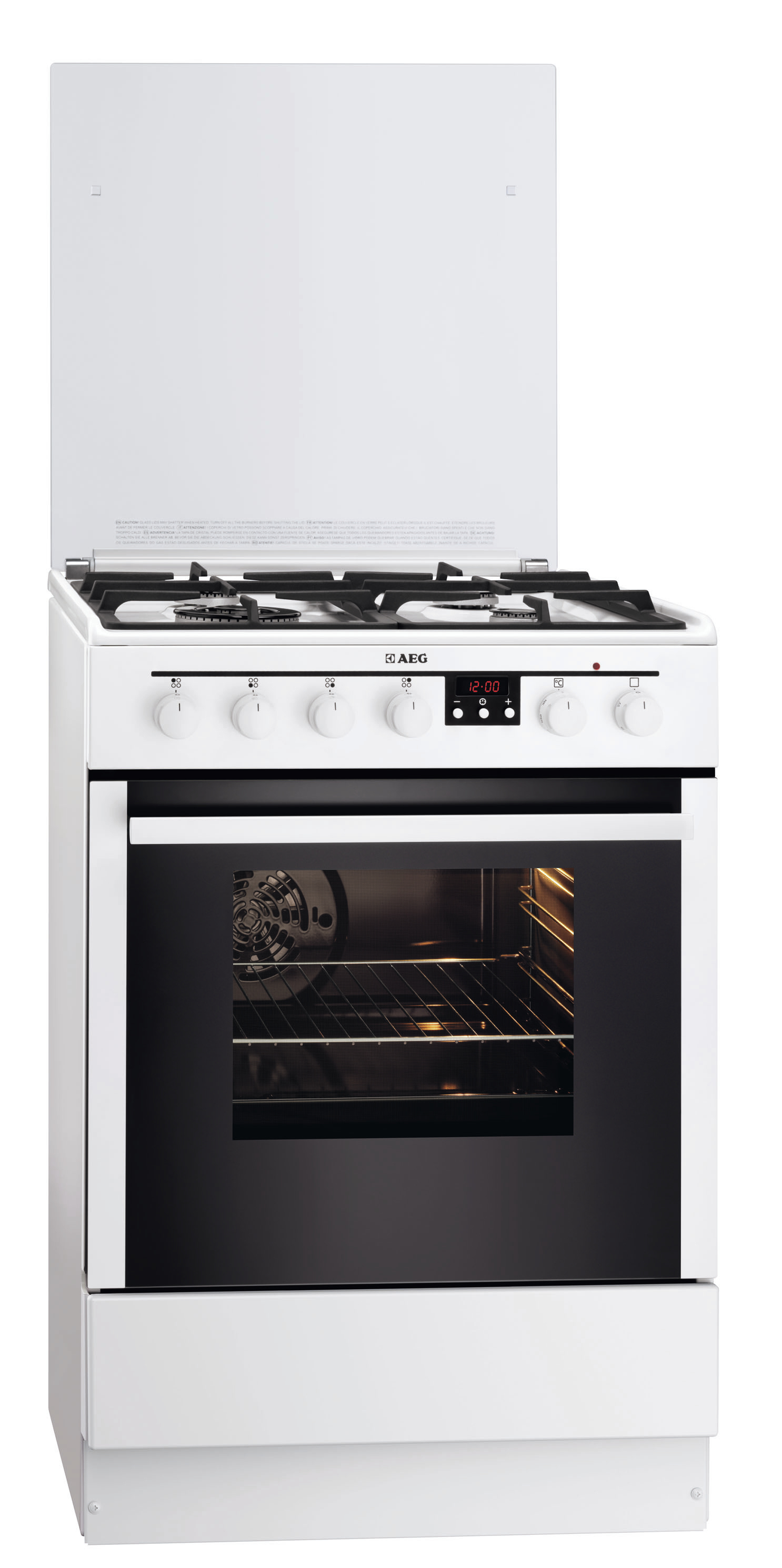 AEG 47696GT-WN Freestanding cooker Electric Gas White