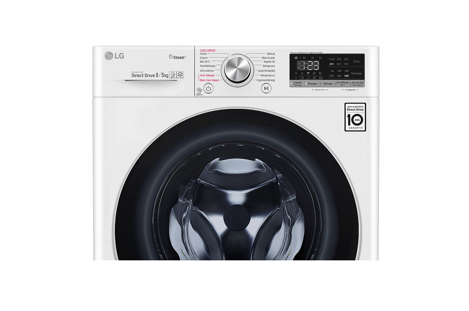 LG F854N41WR washer dryer Freestanding Front-load White – image 4