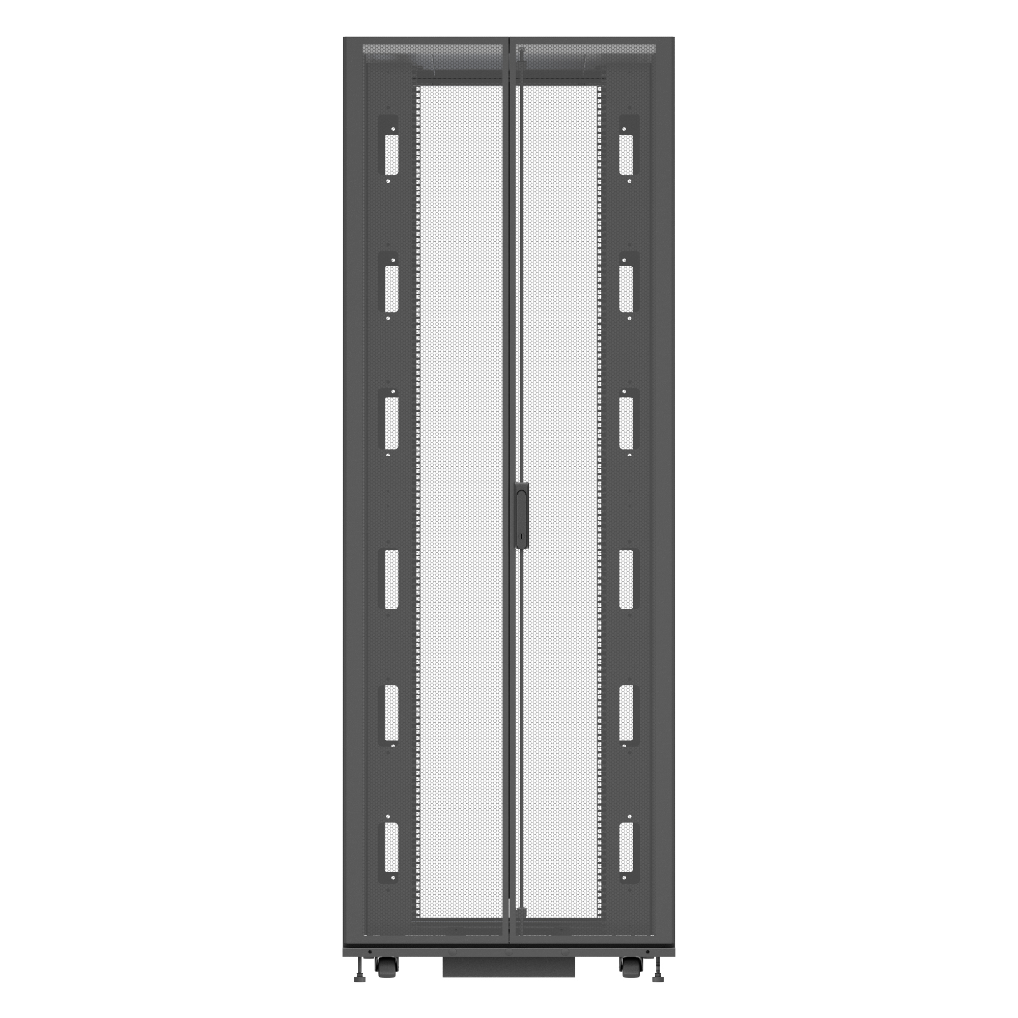 Vertiv VR3357 rack cabinet 48U Freestanding rack Black, Transparent – image 3