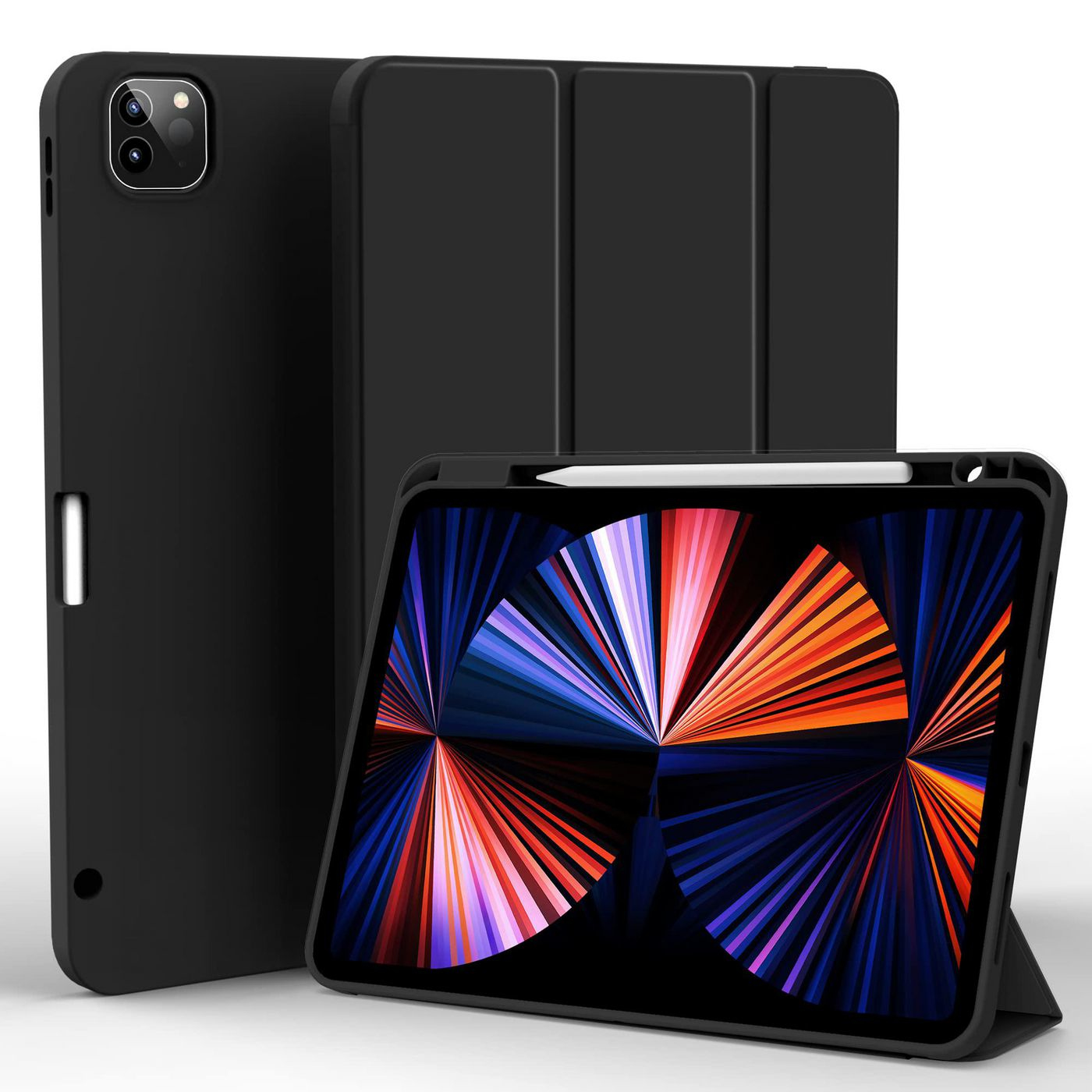 eSTUFF ES68201301-BULK tablet case Folio Black, Transparent – image 2