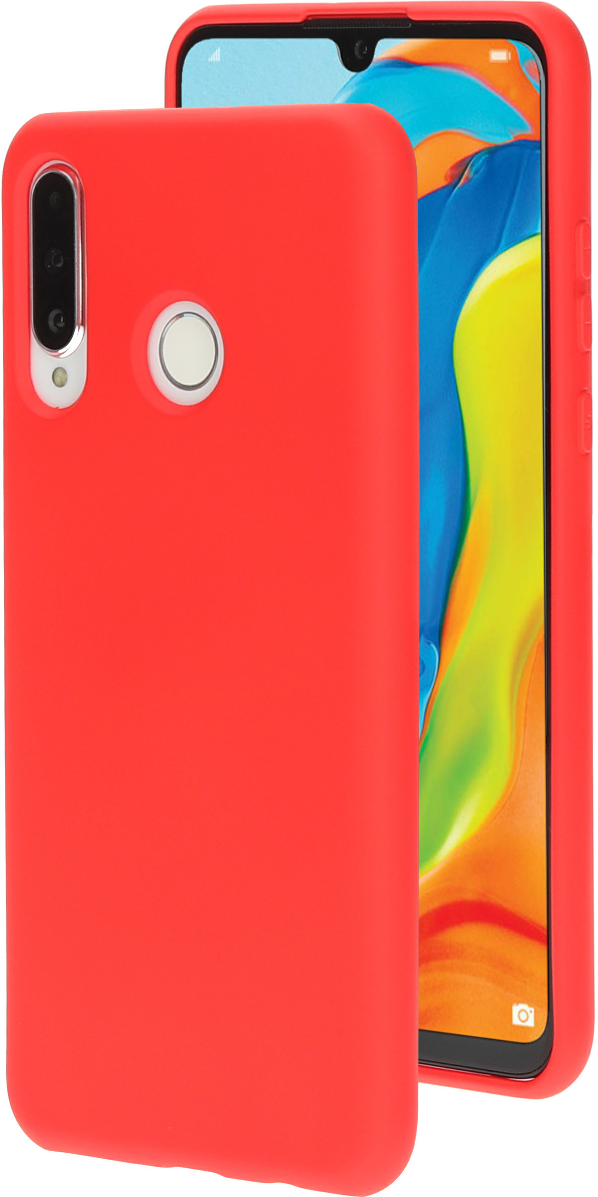 Mobiparts Silicone Cover Huawei P30 Lite Scarlet Red