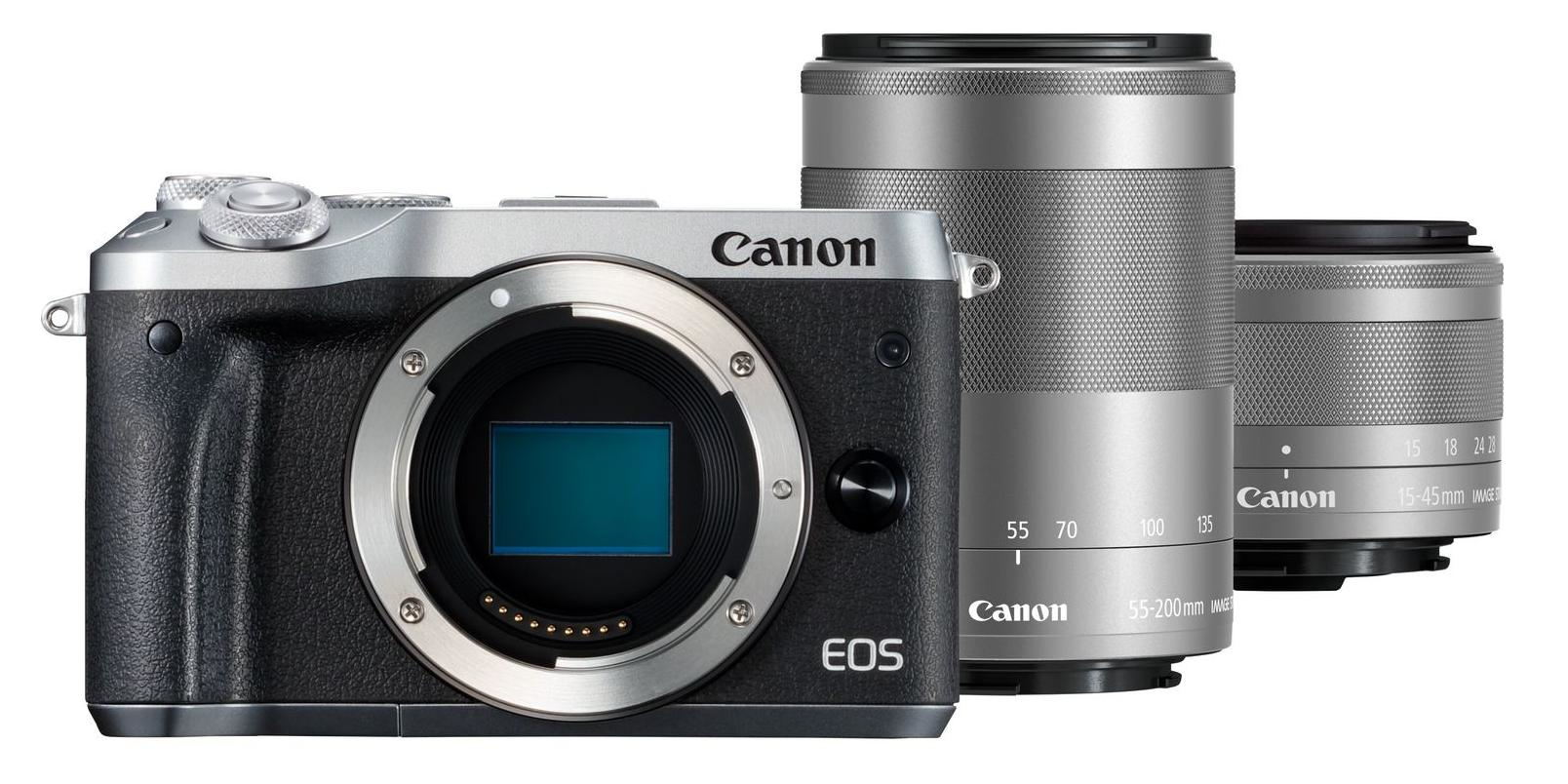 Canon M6 + EF-M 15-45mm IS STM + EF-M 55-200mm IS STM
