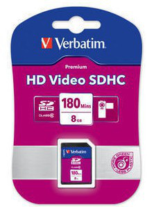 Verbatim HD Video SDHC 8GB 180 mins – image 2