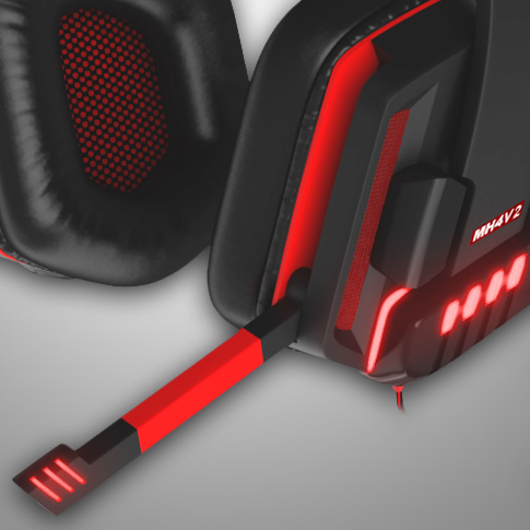 Mars Gaming MH4V2 headphones/headset Wired Head-band Black – image 4