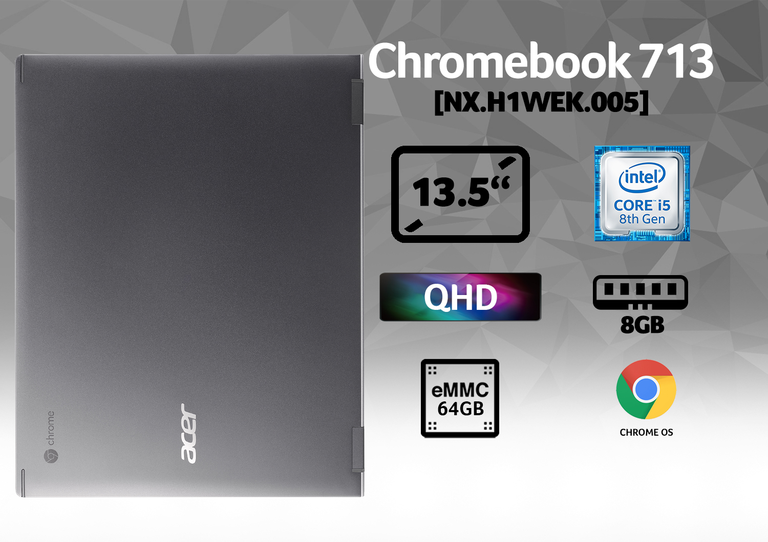 Acer Chromebook 13 CB713-1W-536E Intel® Core™ i5 i5-8250U – image 9