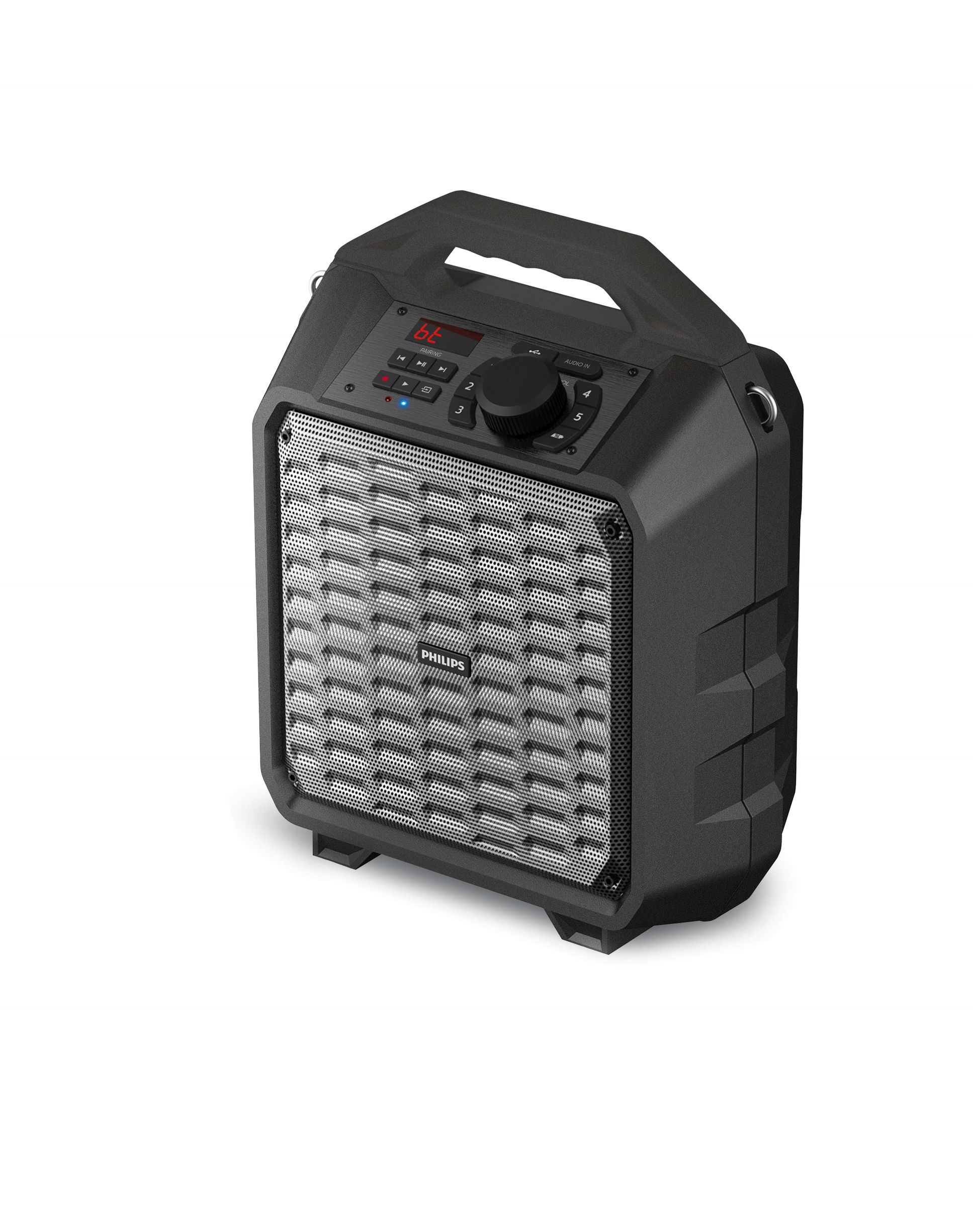 Philips SD70/93 portable/party speaker Black, Silver