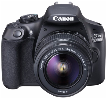 Canon 1300D + 18-55mm IS II + 100EG Tas + 8GB SD – image 1