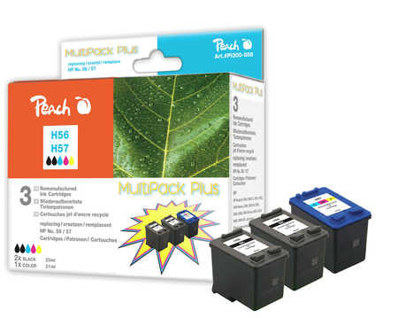 Peach 319019 ink cartridge 3 pc(s) Black, Cyan, Magenta, Yellow