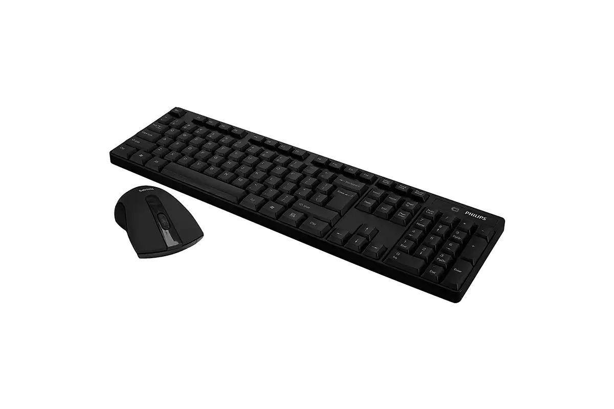 Philips 500 series SPT6501B/89 keyboard Mouse included Universal RF Wireless QWERTY Black – image 2