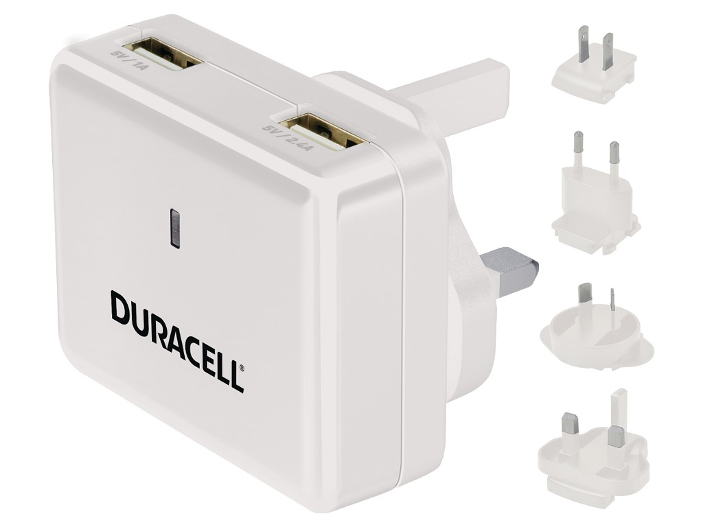 Duracell Dual USB Wall Charger 2.4A &1A – image 2