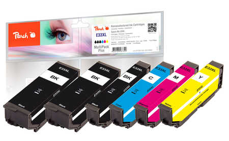 Peach 319804 ink cartridge 6 pc(s) Compatible Black, Cyan, Magenta, Photo black, Yellow