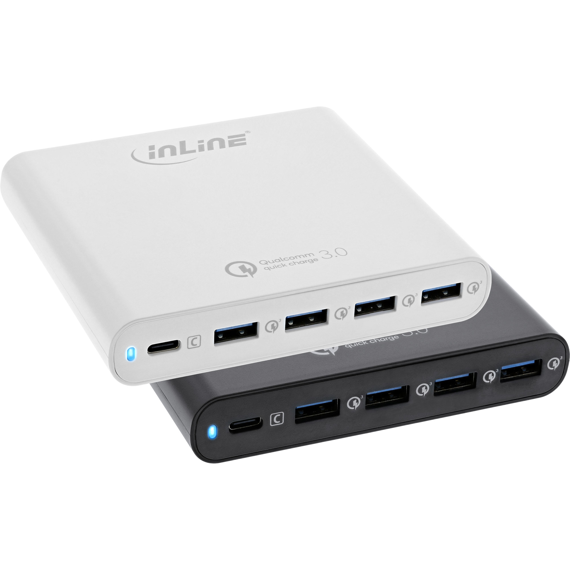 InLine Quick Charge 3.0 USB notebook power supply, 4x USB A + USB Type-C