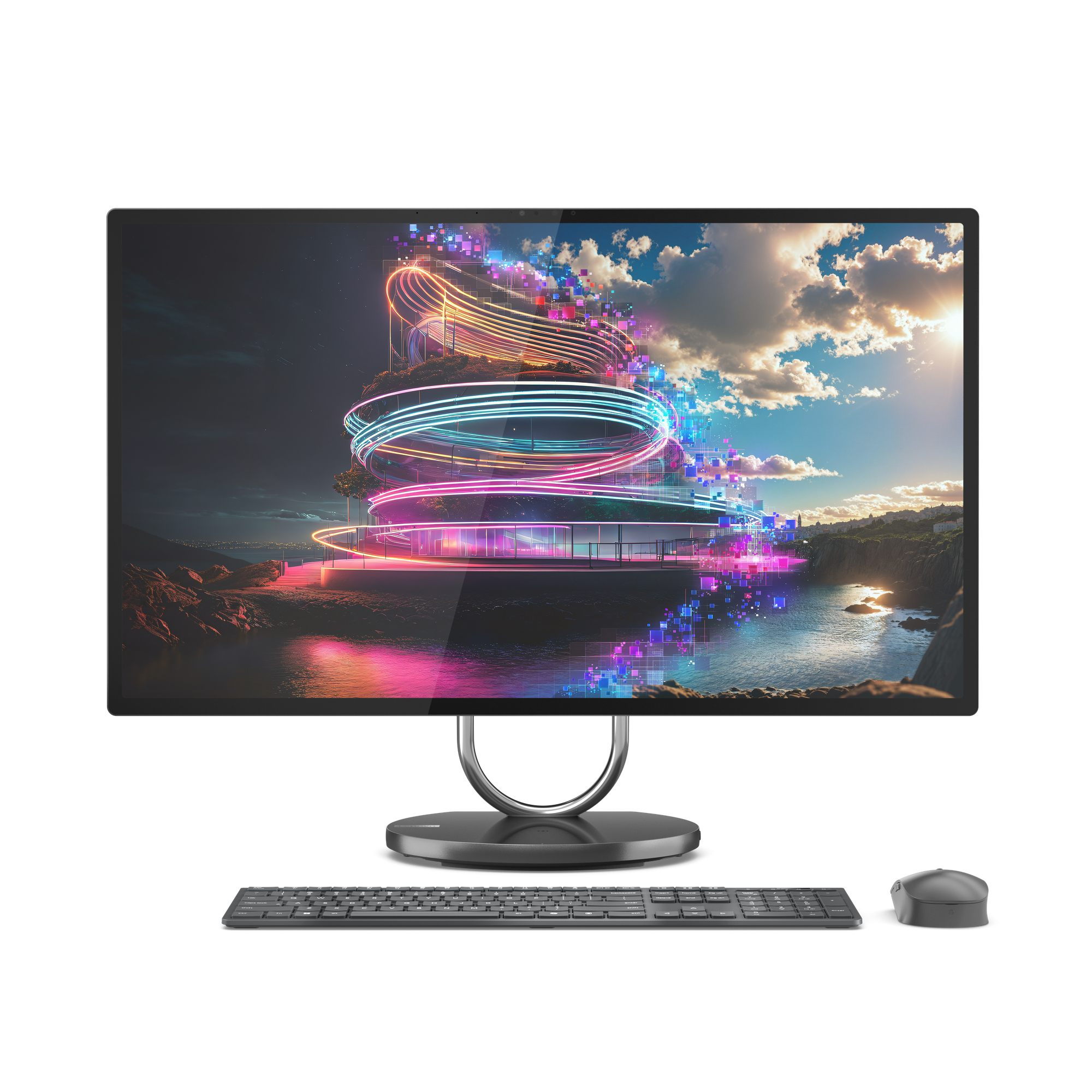 Lenovo Yoga AIO 32ILL10 Intel Core Ultra 7 258V 80 cm (31.5") 3840 x 2160 Pixel PC All-in-one 32 GB LPDDR5x-SDRAM 1 TB SSD NVID