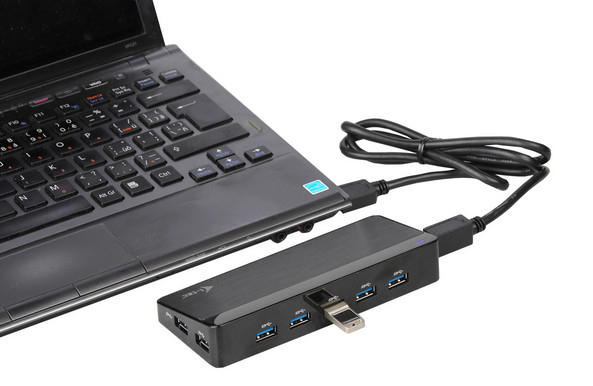 i-tec U3HUB741 interface hub 5000 Mbit/s Black – image 6