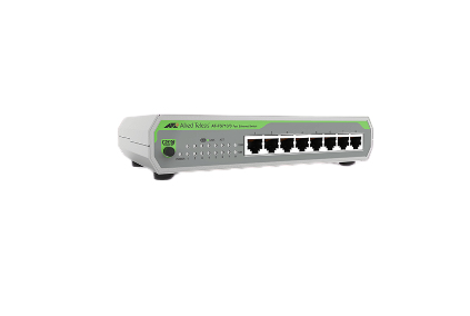 Allied Telesis AT-FS710/8 network switch Unmanaged Fast Ethernet (10/100) Green, Grey