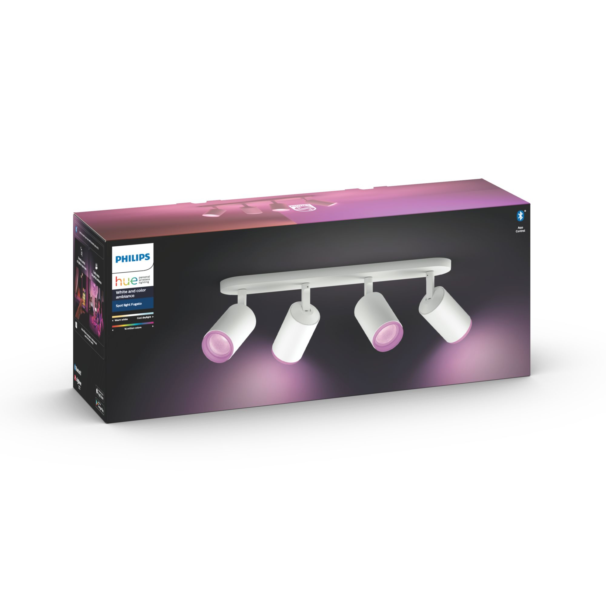 Philips by Signify Philips Hue White and colour ambience Fugato quadruple spotlight – image 8