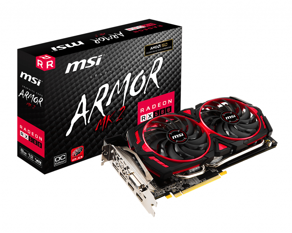 MSI RADEON RX 580 ARMOR MK2 8G OC – image 1