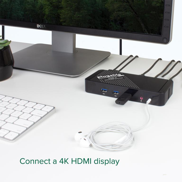 Plugable Technologies UD-CA1A laptop dock/port replicator Docking USB 3.2 Gen 1 (3.1 Gen 1) Type-C Black – image 3