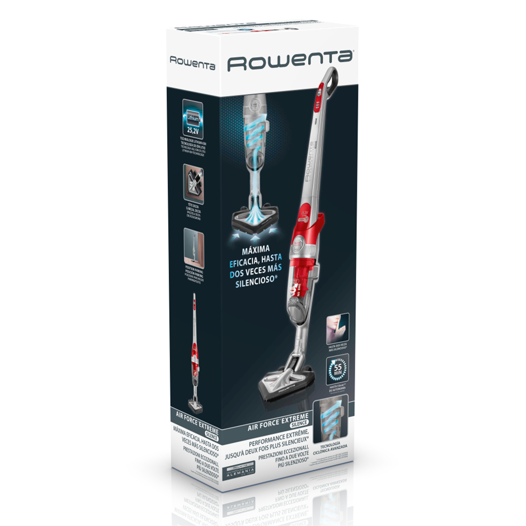 Rowenta Air Force Extreme Silence RH8923 Stick vacuum Battery Dry Foam Bagless – image 6