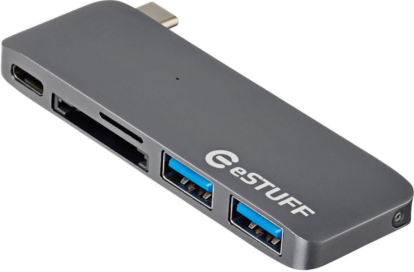 eSTUFF ES84121-GREY laptop dock/port replicator USB 3.2 Gen 1 (3.1 Gen 1) Type-C – image 1