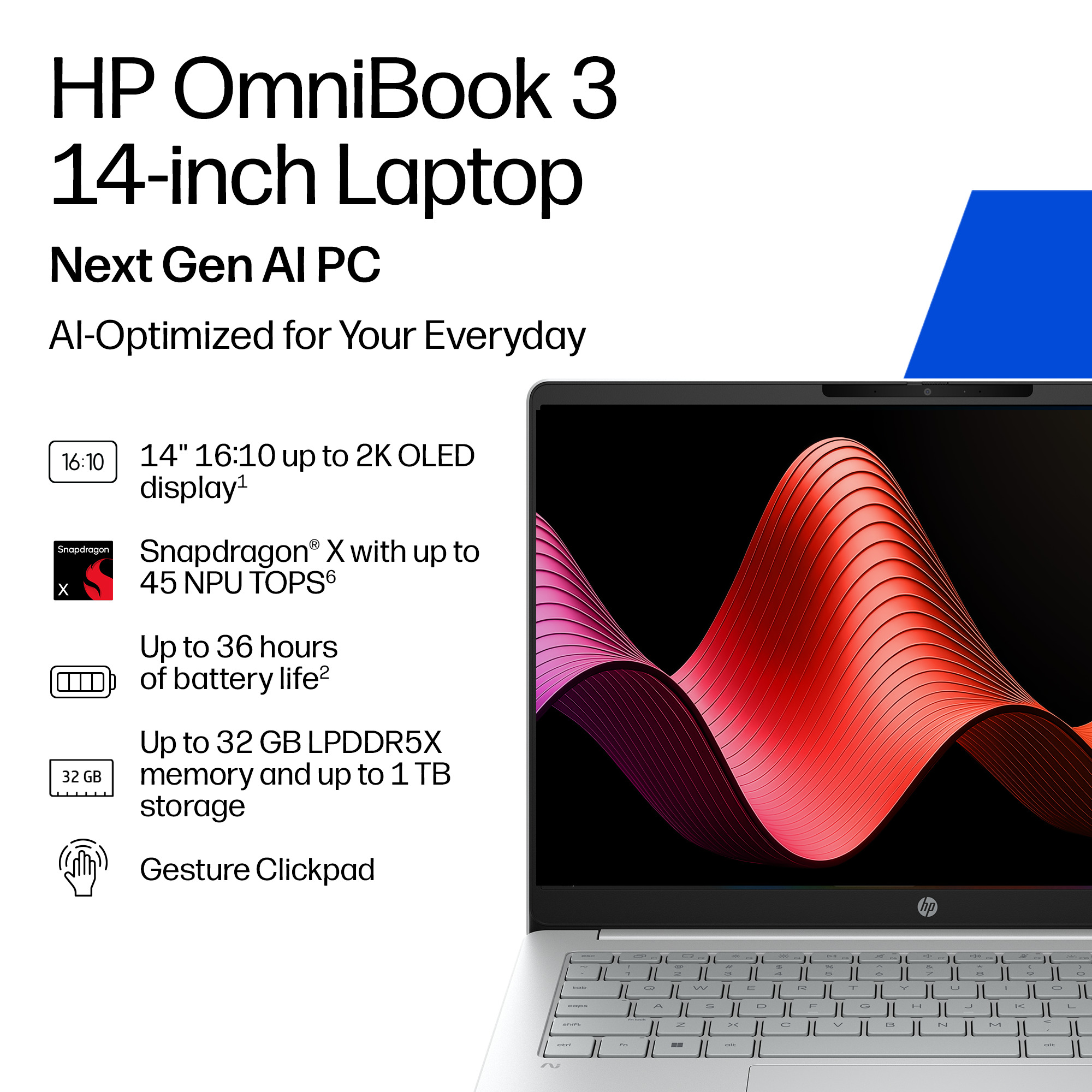 HP DT2Y7EA laptop Copilot+ PC Snapdragon X1-26-100 – image 3