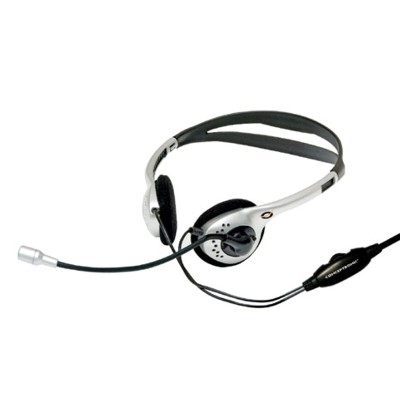 Conceptronic CHATSTAR Headphones Wired Black, Silver