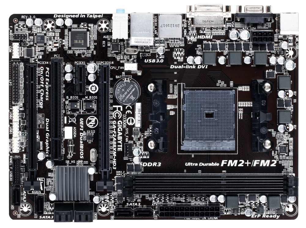 GIGABYTE GA-F2A88XM-HD3 motherboard AMD A88X Socket FM2+ micro ATX – image 6